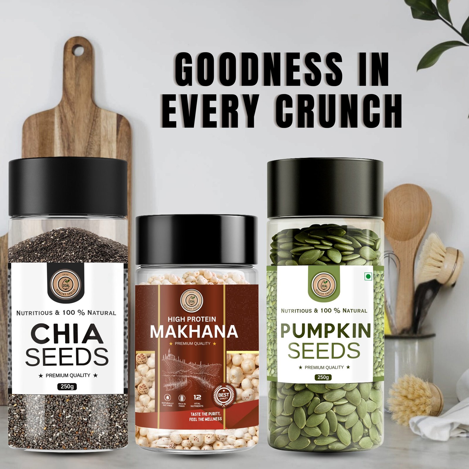 Chia Seeds+Makhana+Pumpkin Seeds
