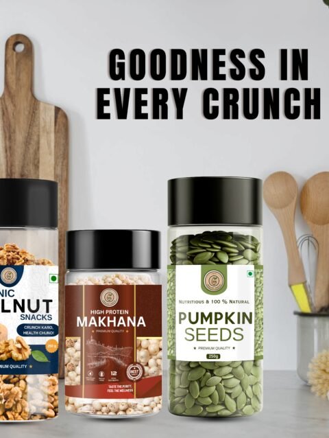 Walnuts+Makhana +Pumpkin Seeds
