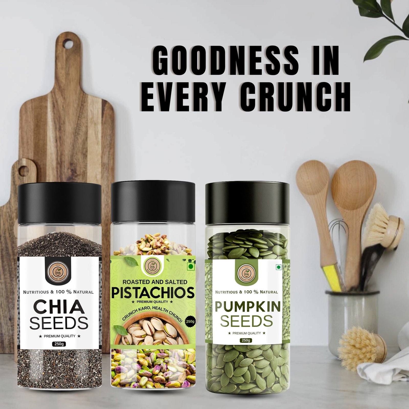 Chia Seeds+Pistachios+Pumpkin Seeds